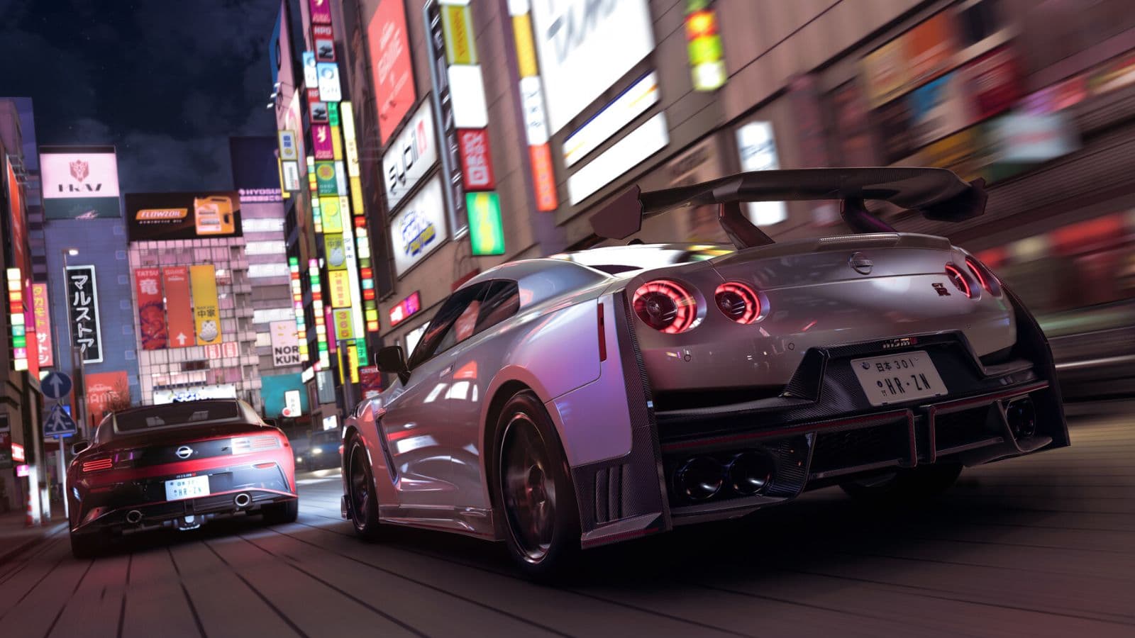 FH6 Tokyo night racing screenshot